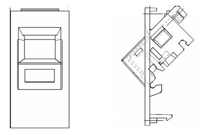 EINSATZ FÜR EUROMOD FRONTPLATTE, WINKEL