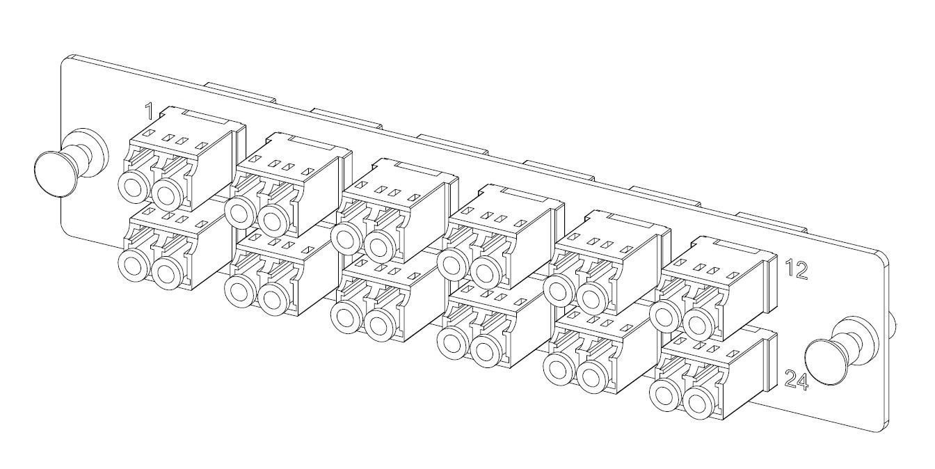 AP Serie FX Adapterleiste LC Duplex