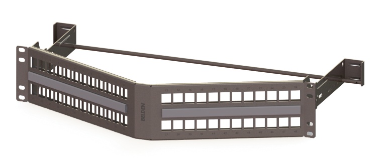 KCONN PP 48 2U, geschirmt, gewinkelt