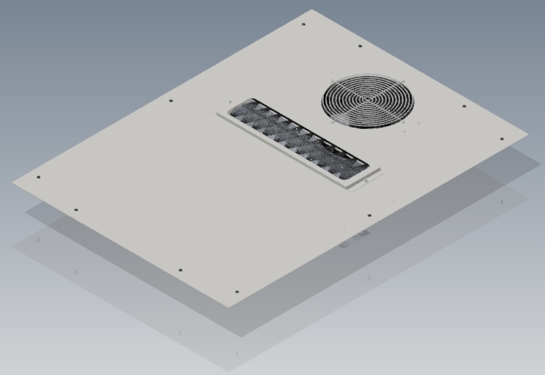 XHM 10 Zoll Lüfter mit Bürstenrahmen